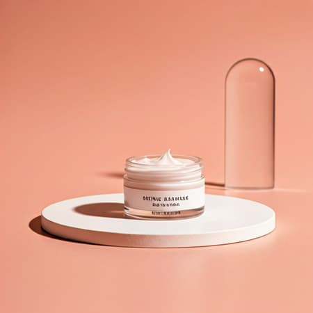 Skincare cream minimal aesthetic